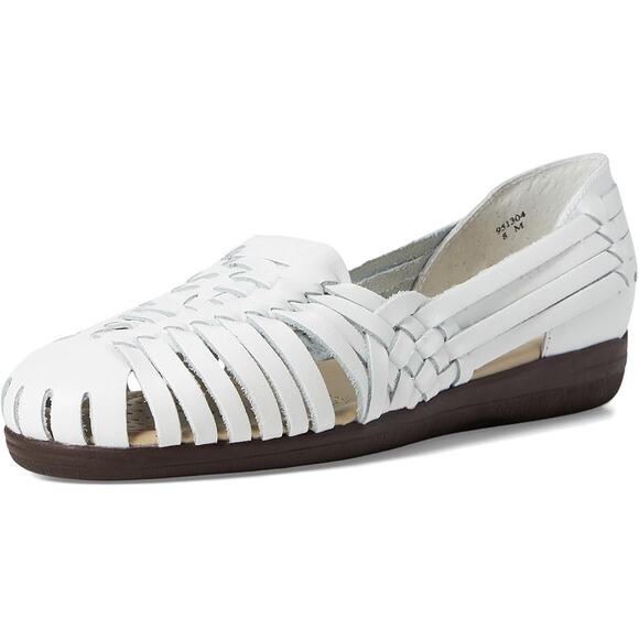 Comfortiva Womens Trinidad Sandals US 11 Wide EU 41-42 White Leather NIB - Picture 1 of 12